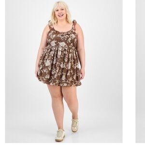 NWT And Now This- Trendy Women’s Plus size Floral Minidress